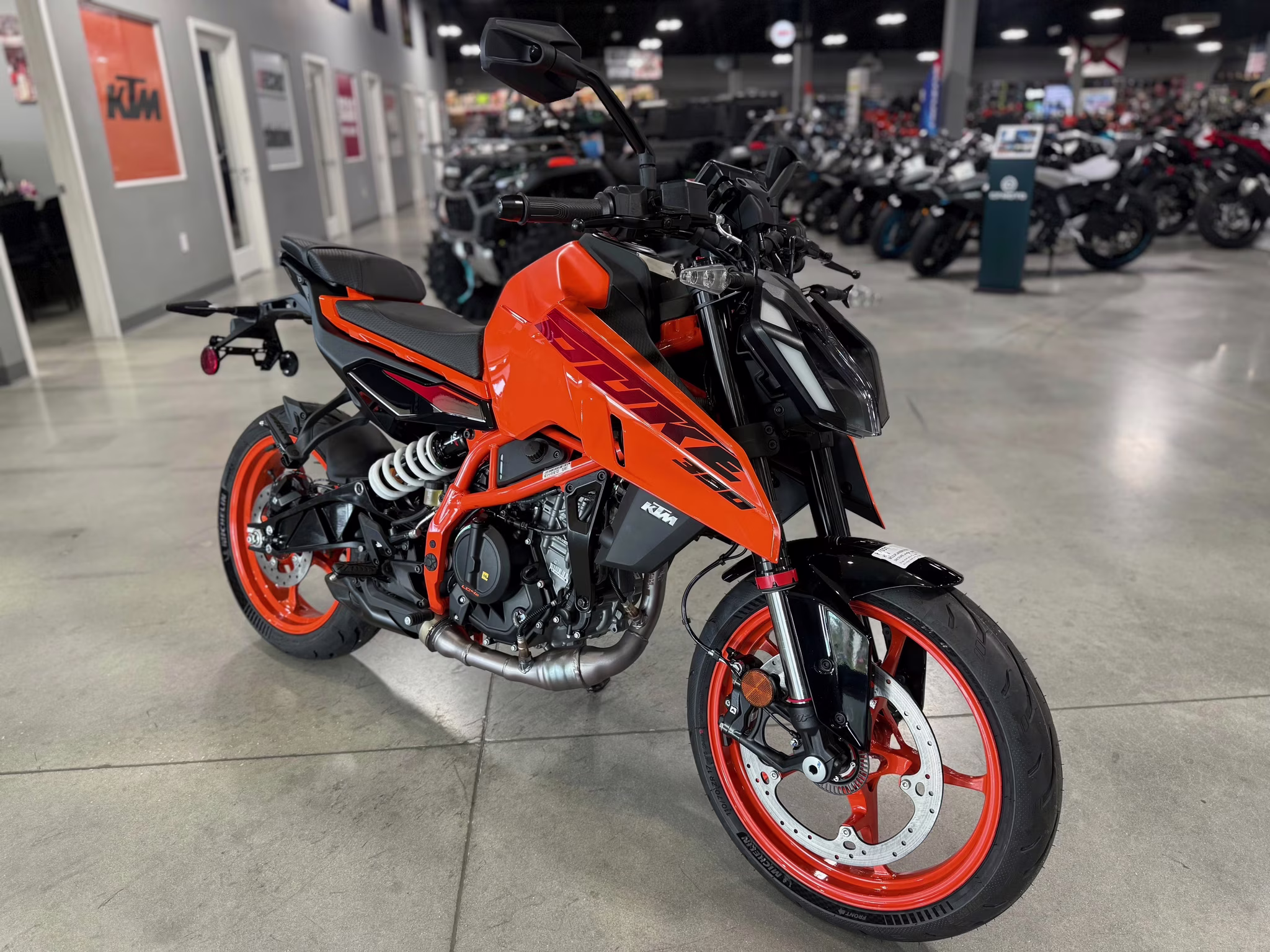 2025 Orange KTM Duke 390 Motorcycle
