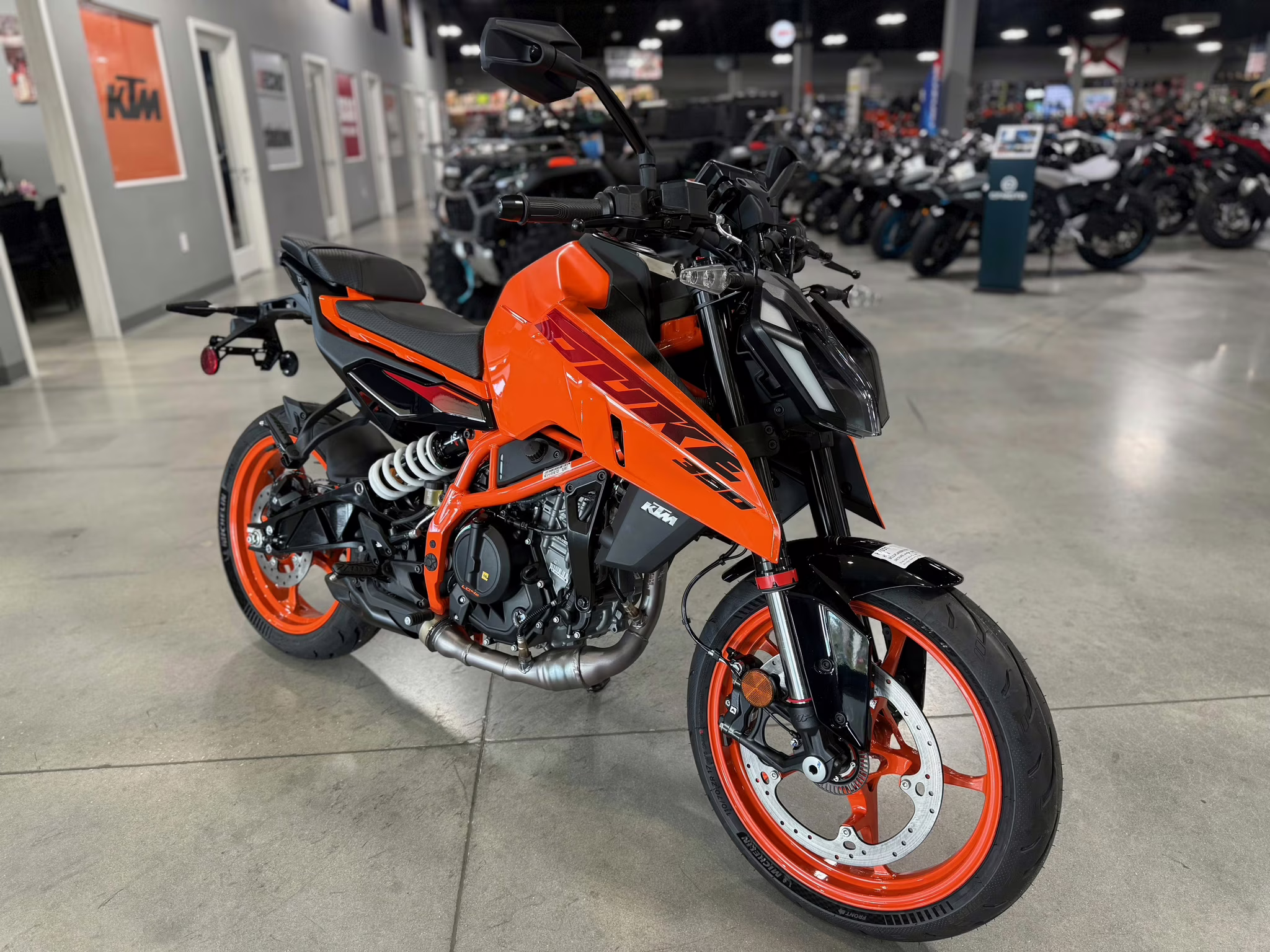 2025 Orange KTM Duke 390 Motorcycle