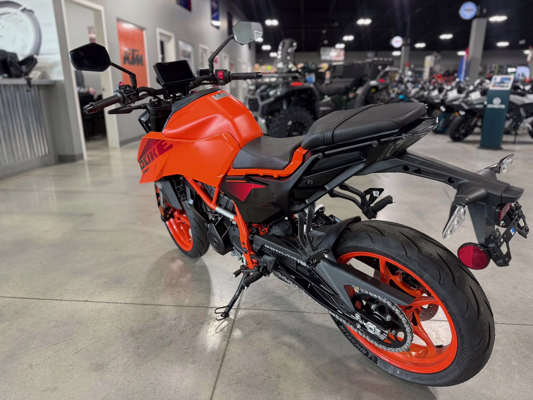 2025 Orange KTM Duke 390 Motorcycle
