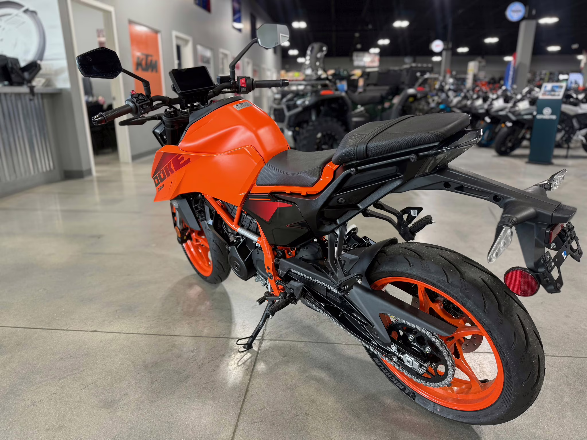 2025 Orange KTM Duke 390 Motorcycle