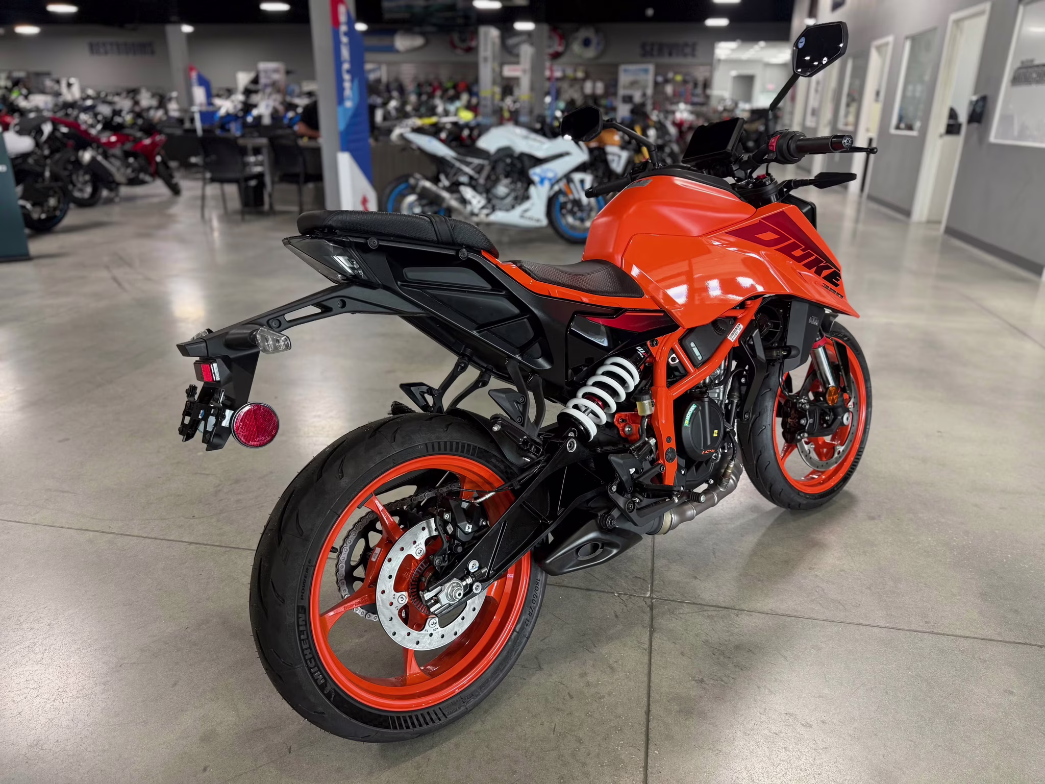 2025 Orange KTM Duke 390 Motorcycle