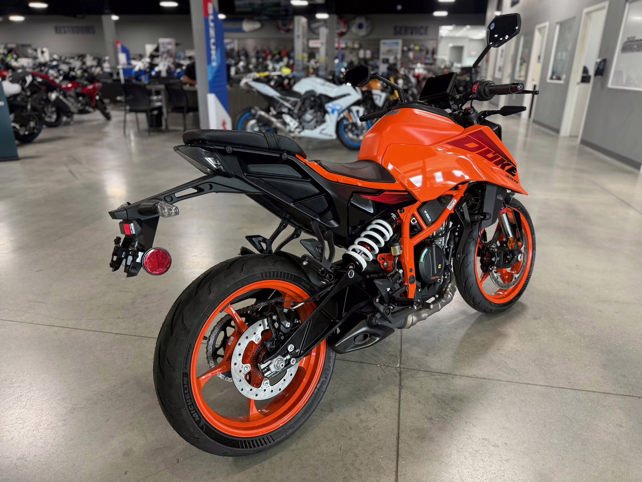 2025 Orange KTM Duke 390 Motorcycle