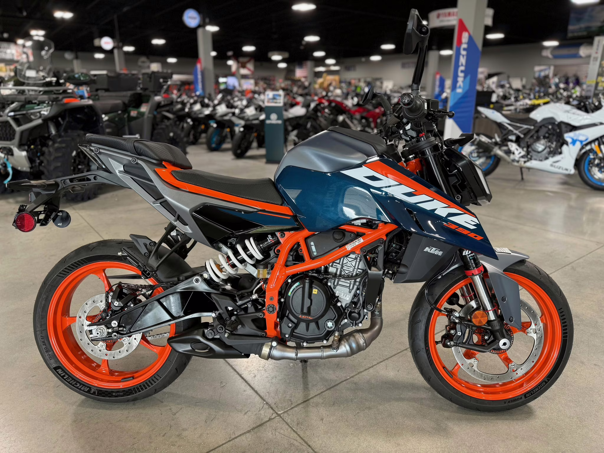 2025 Blue KTM Duke 390 Motorcycle