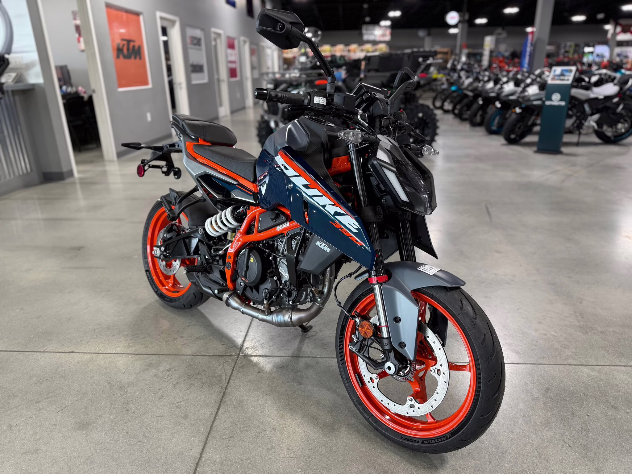 2025 Blue KTM Duke 390 Motorcycle