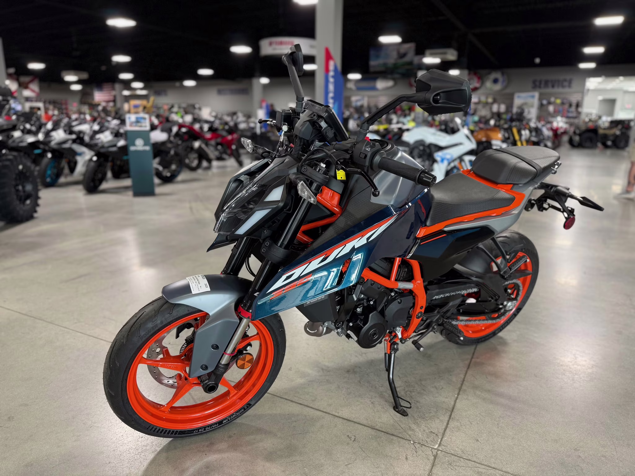 2025 Blue KTM Duke 390 Motorcycle