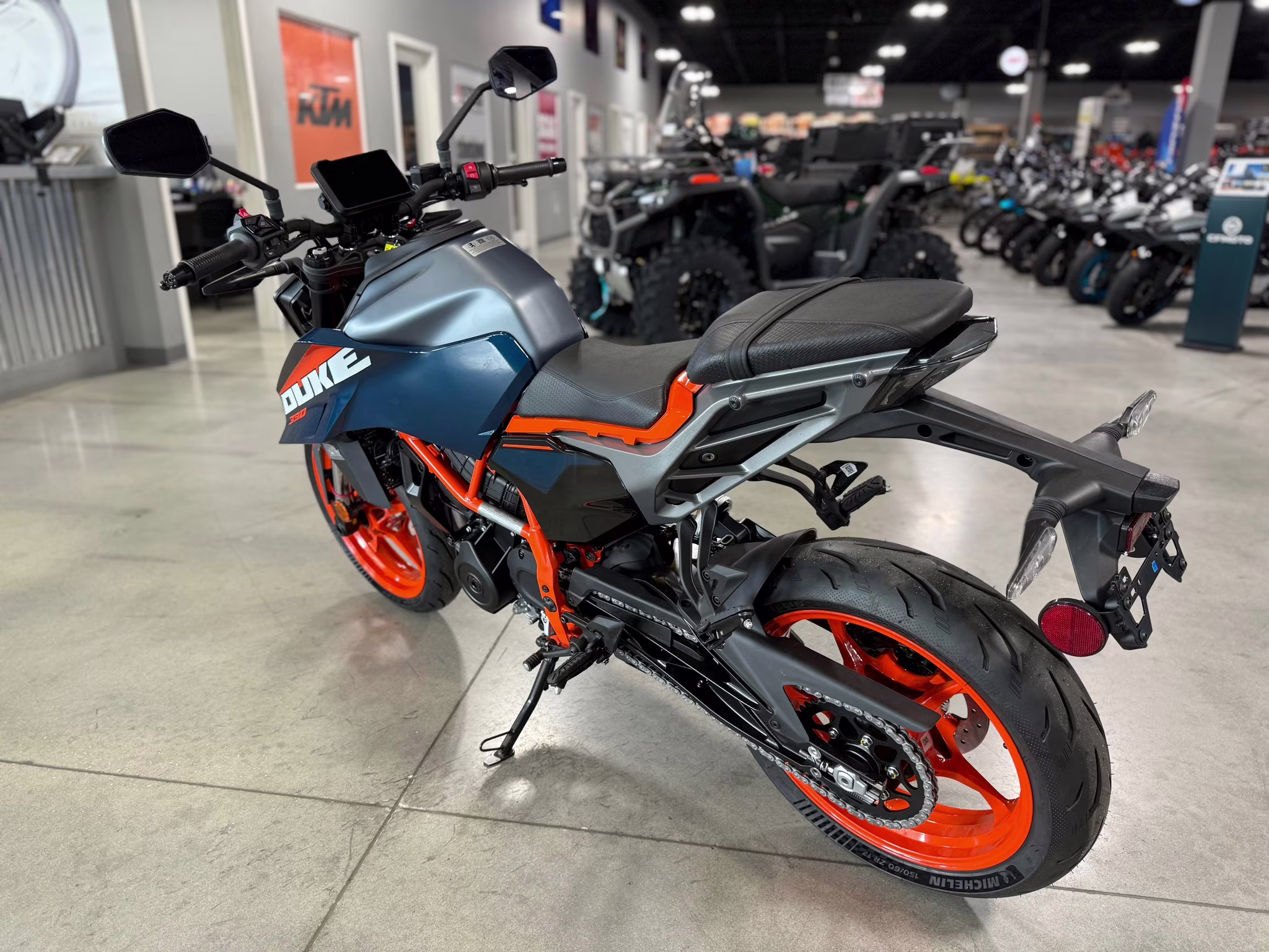 2025 Blue KTM Duke 390 Motorcycle