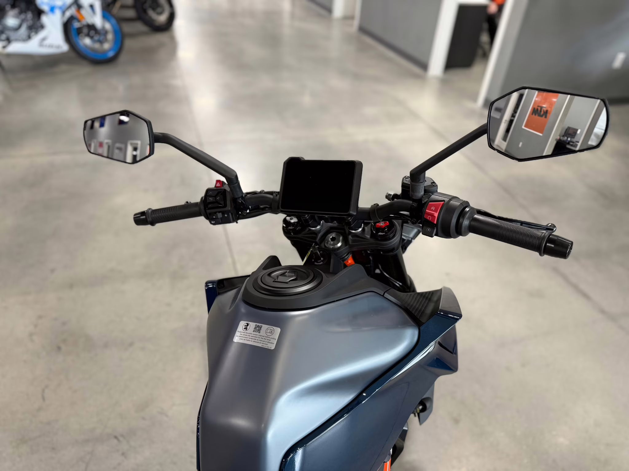 2025 Blue KTM Duke 390 Motorcycle