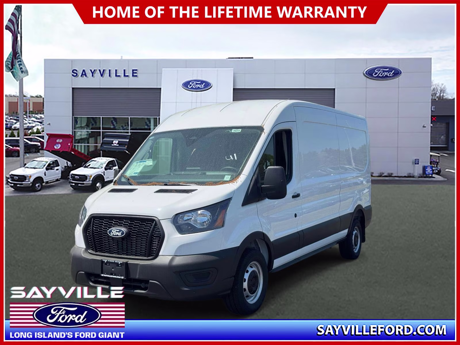 2026 Race Red Ford Transit Cargo Van T-250 148 Med Rf 9150 GVWR RWD RWD Van