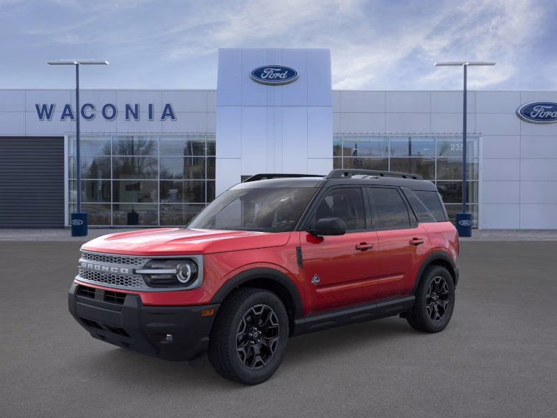 2025 Ruby Red Metallic Tinted Clearcoat Ford Bronco Sport Outer Banks 4X4 SUV
