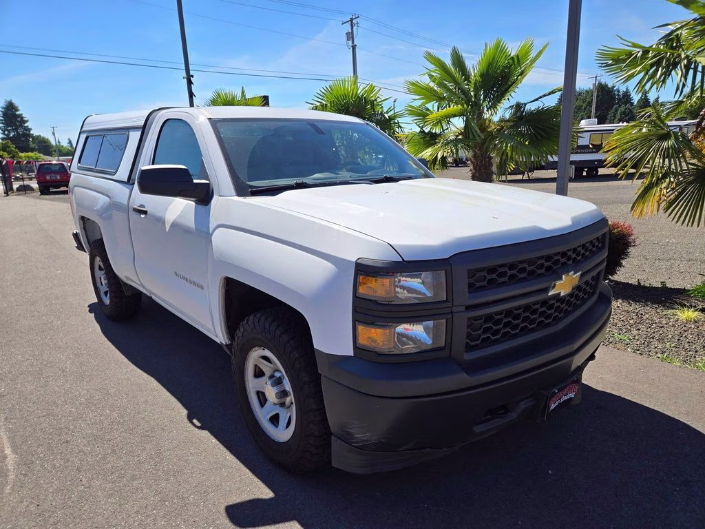 2014 Summit White Chevrolet Silverado 1500 Work Truck 4X4 Truck
