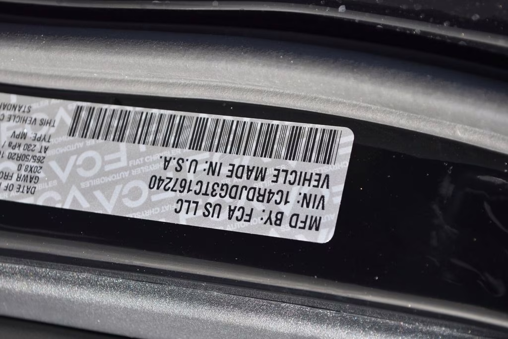 2026 DB Black Crystal Clearcoat Dodge Durango GT Plus AWD SUV