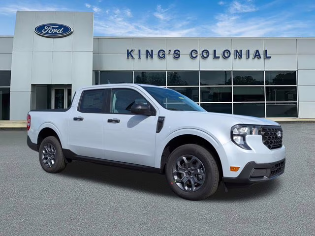 2025 Space White Metallic Ford Maverick Crew Cab XLT Hybrid FWD Truck