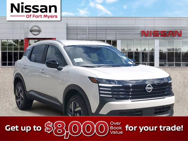 2026 Aspen White Tricoat Nissan Kicks SV FWD SUV