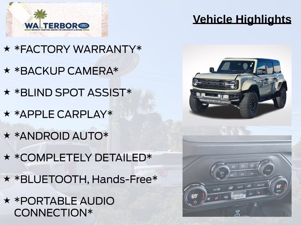 2025 Desert Sand Ford Bronco Raptor 4X4 SUV