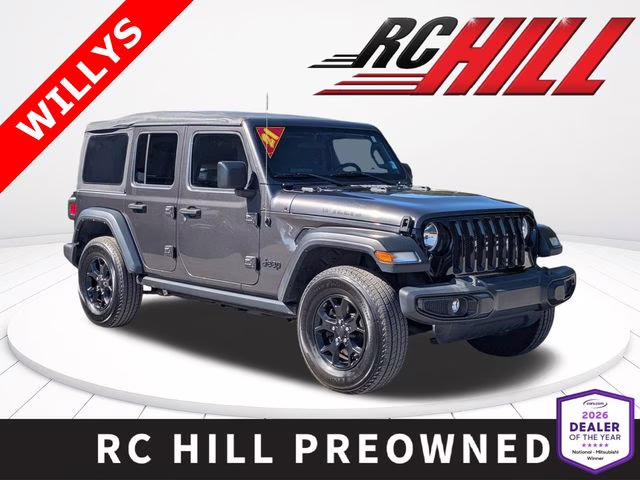 2021 Granite Crystal Metallic Clearcoat Jeep Wrangler Unlimited Willys 4X4 SUV