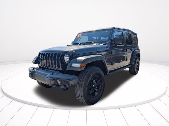 2021 Granite Crystal Metallic Clearcoat Jeep Wrangler Unlimited Willys 4X4 SUV
