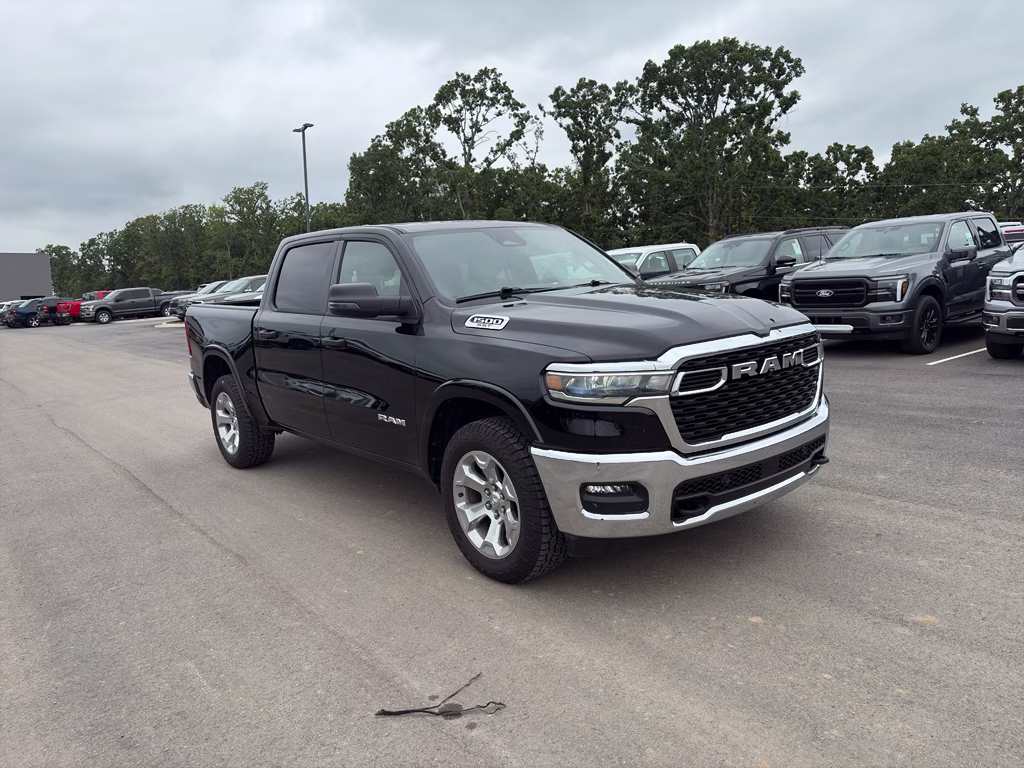 2025 Diamond Black Crystal Pearlcoat Ram 1500 Big Horn 4X4 Truck
