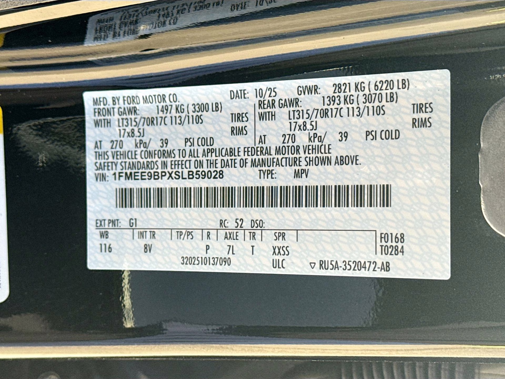 2025 Shadow Black Ford Bronco Badlands 4X4 SUV