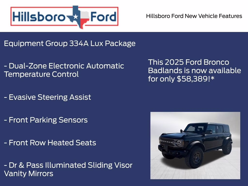 2025 Shadow Black Ford Bronco Badlands 4X4 SUV