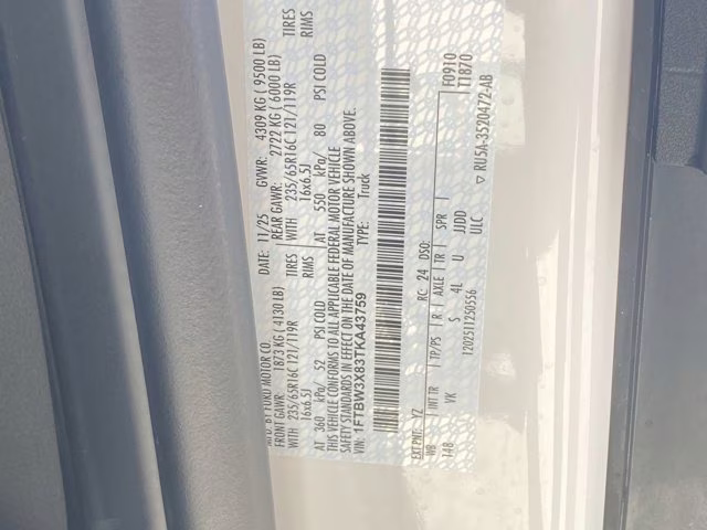 2026 Oxford White Ford Transit Cargo Van RWD Van