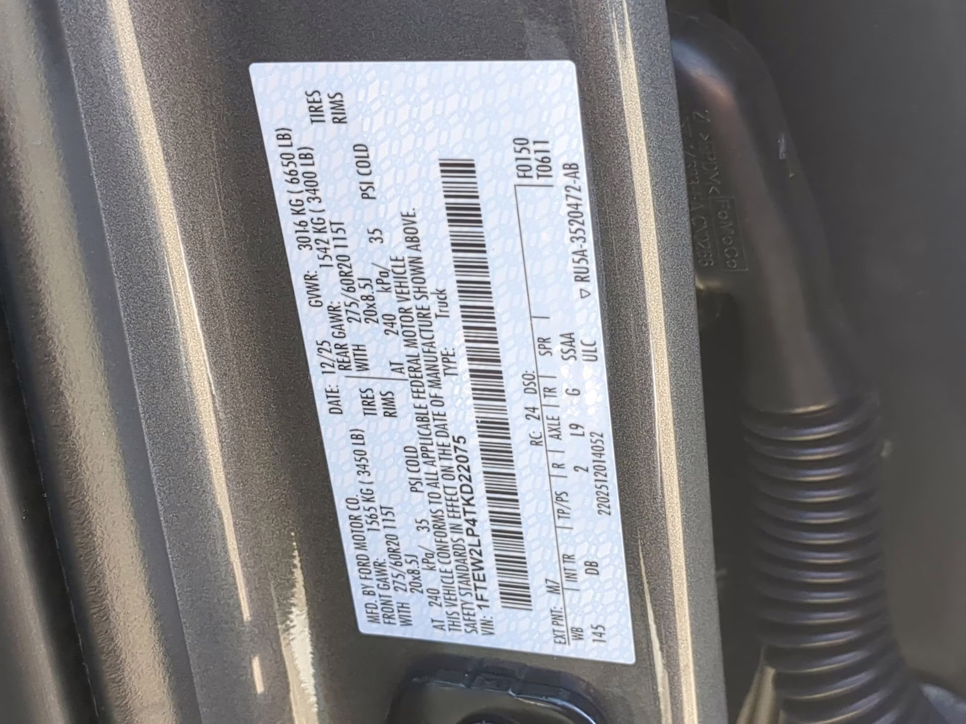 2026 Carbonized Gray Metallic Ford F-150 STX Crew Cab Pickup 4X4 Truck