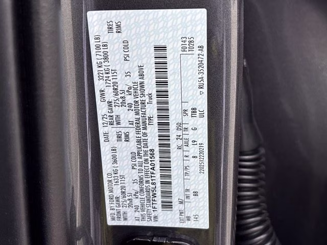 2026 Carbonized Gray Metallic Ford F-150 LARIAT 4X4 Truck