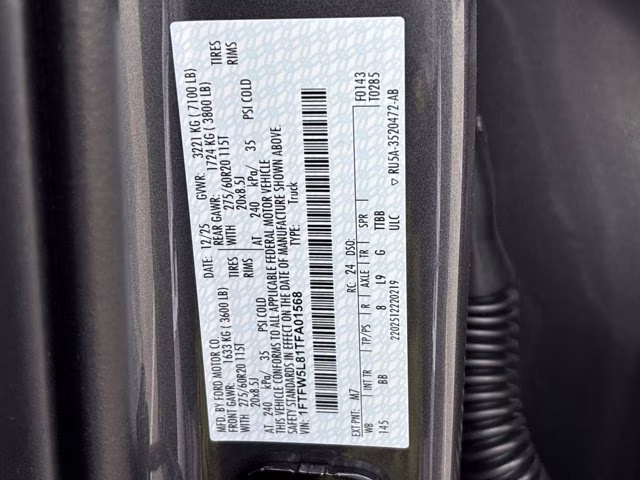 2026 Carbonized Gray Metallic Ford F-150 LARIAT 4X4 Truck