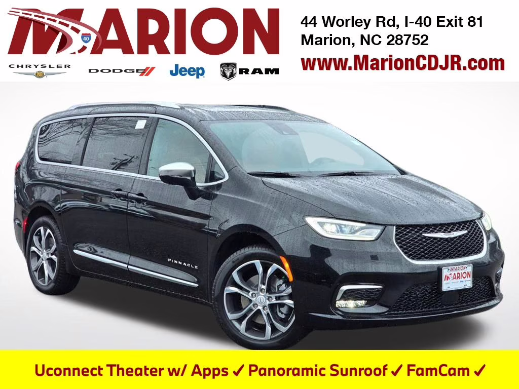 2026 Diamond Black Crystal Pearlcoat Chrysler Pacifica Pinnacle AWD Van