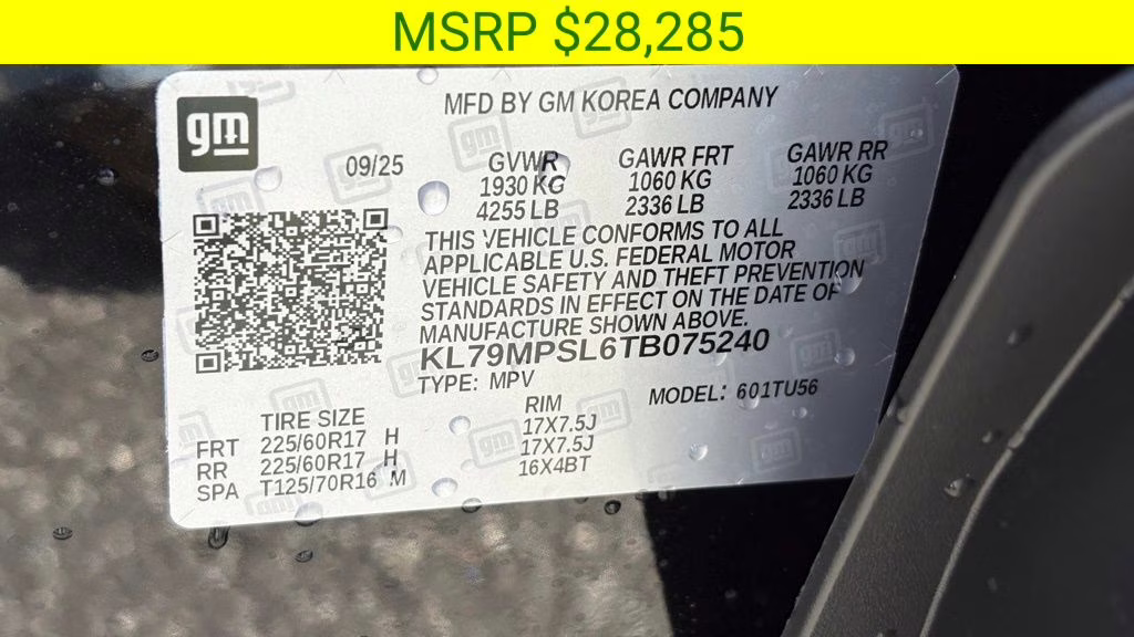 2026 Mosaic Black Metallic Chevrolet Trailblazer LT FWD SUV