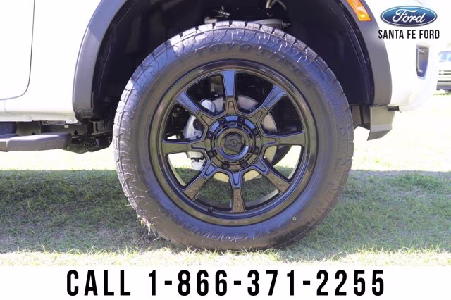2024 White Ford Ranger XL Leveling Kit Wheel Tire Package 4X4 Truck