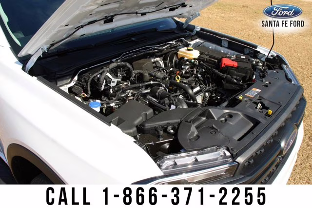 2024 White Ford Ranger XL Leveling Kit Wheel Tire Package 4X4 Truck