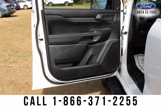 2024 White Ford Ranger XL Leveling Kit Wheel Tire Package 4X4 Truck