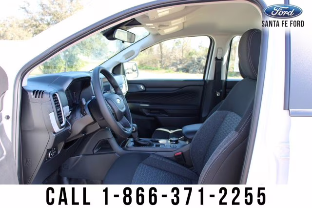 2024 White Ford Ranger XL Leveling Kit Wheel Tire Package 4X4 Truck