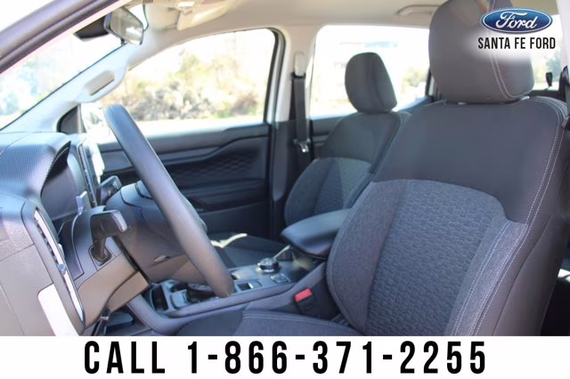 2024 White Ford Ranger XL Leveling Kit Wheel Tire Package 4X4 Truck