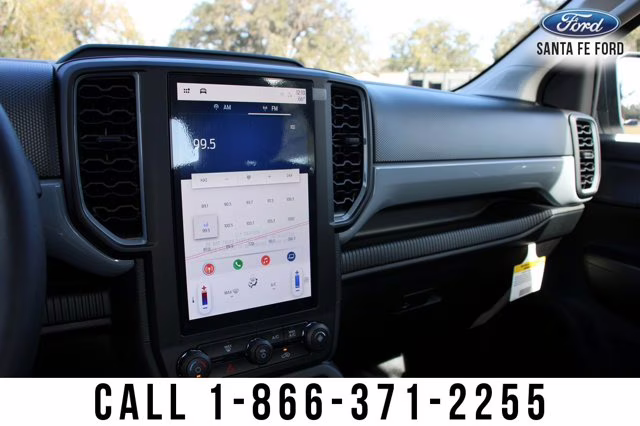 2024 White Ford Ranger XL Leveling Kit Wheel Tire Package 4X4 Truck