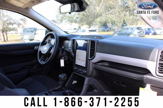 2024 White Ford Ranger XL Leveling Kit Wheel Tire Package 4X4 Truck