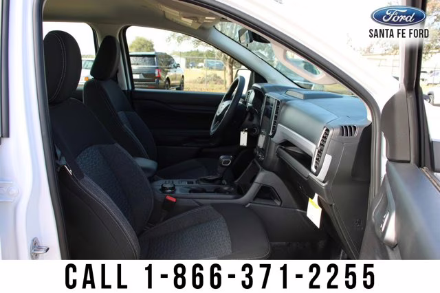 2024 White Ford Ranger XL Leveling Kit Wheel Tire Package 4X4 Truck