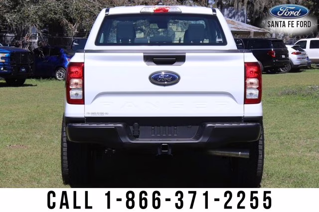 2024 White Ford Ranger XL Leveling Kit Wheel Tire Package 4X4 Truck
