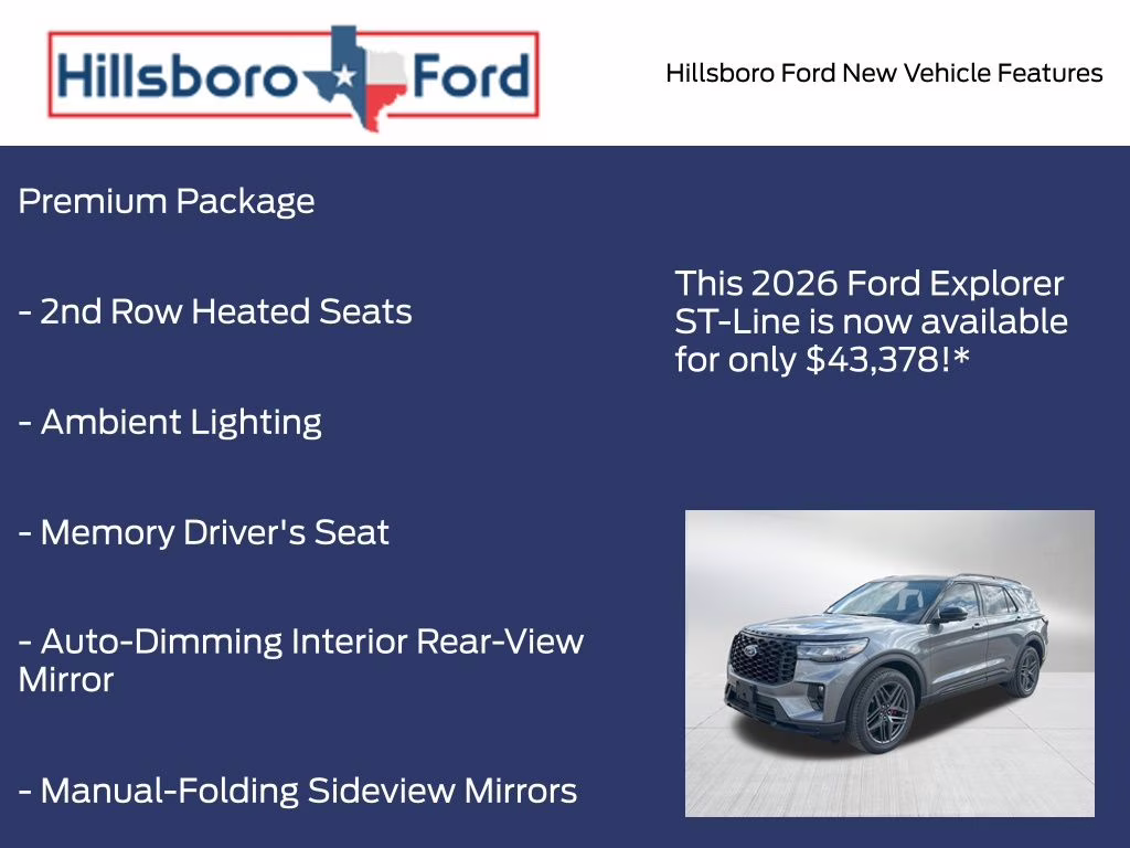2026 Carbonized Gray Metallic Ford Explorer ST-Line RWD SUV