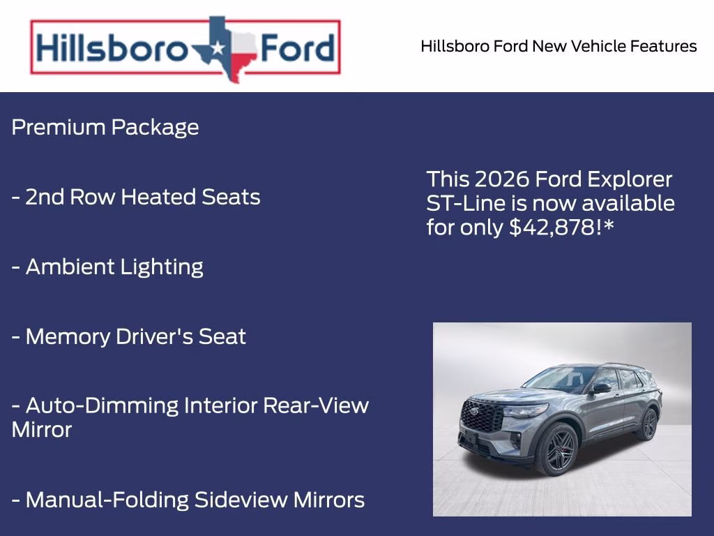 2026 Carbonized Gray Metallic Ford Explorer ST-Line RWD SUV
