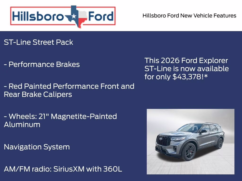 2026 Carbonized Gray Metallic Ford Explorer ST-Line RWD SUV