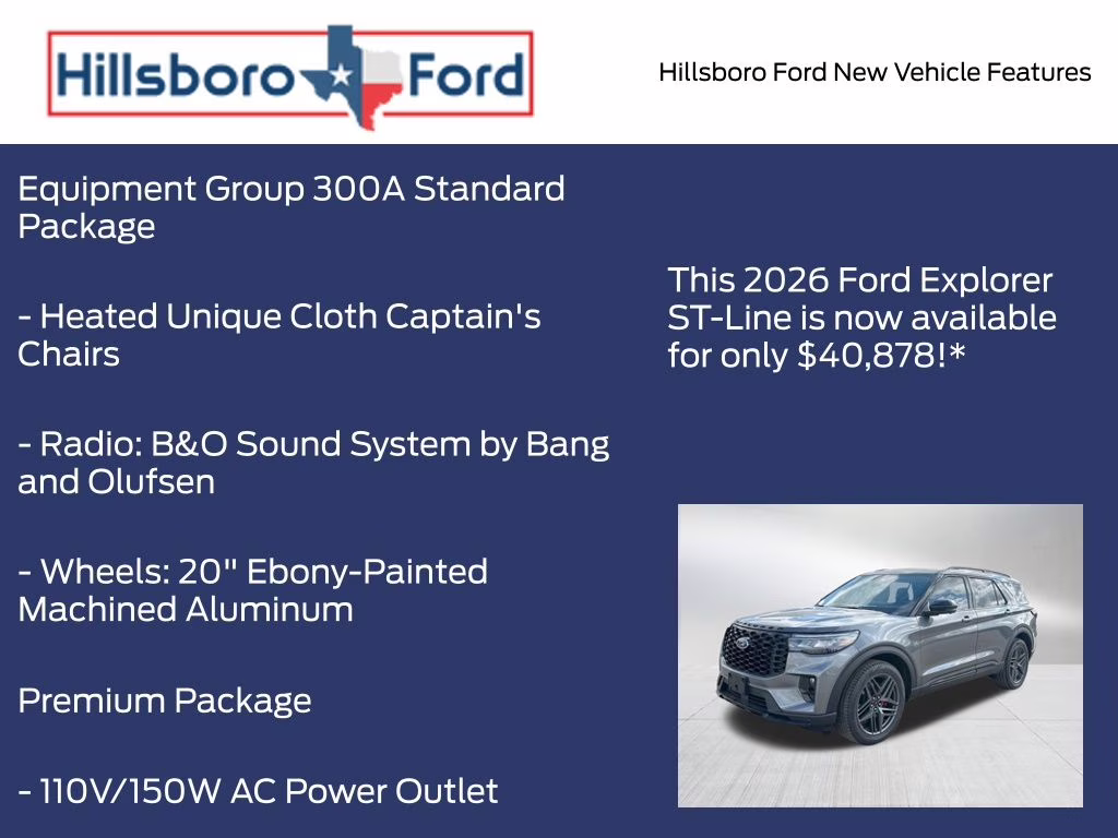 2026 Carbonized Gray Metallic Ford Explorer ST-Line RWD SUV