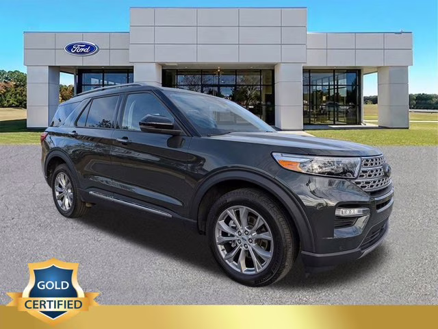 2023 Green Metallic Ford Explorer Limited 4X4 SUV