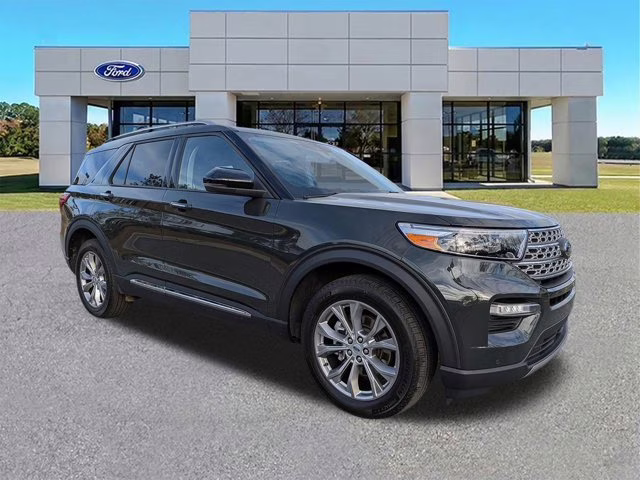 2023 Green Metallic Ford Explorer Limited 4X4 SUV