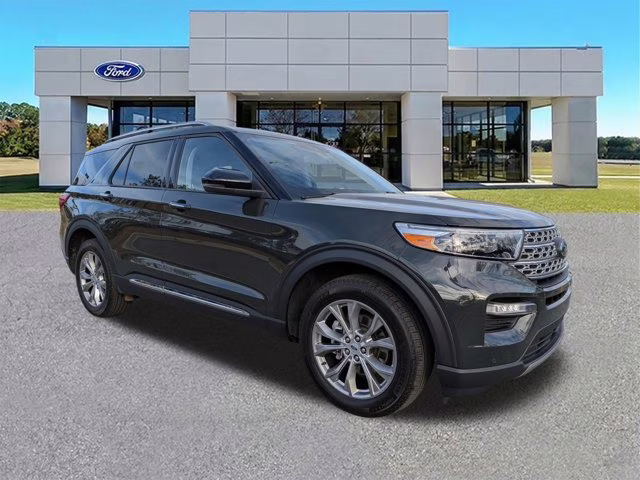 2023 Green Metallic Ford Explorer Limited 4X4 SUV