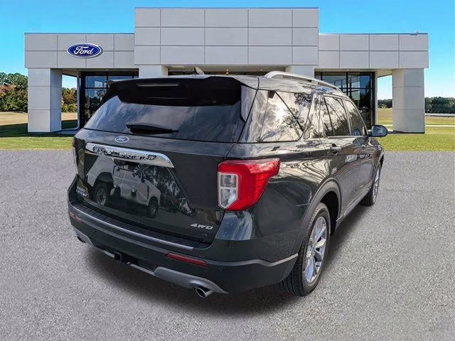 2023 Green Metallic Ford Explorer Limited 4X4 SUV