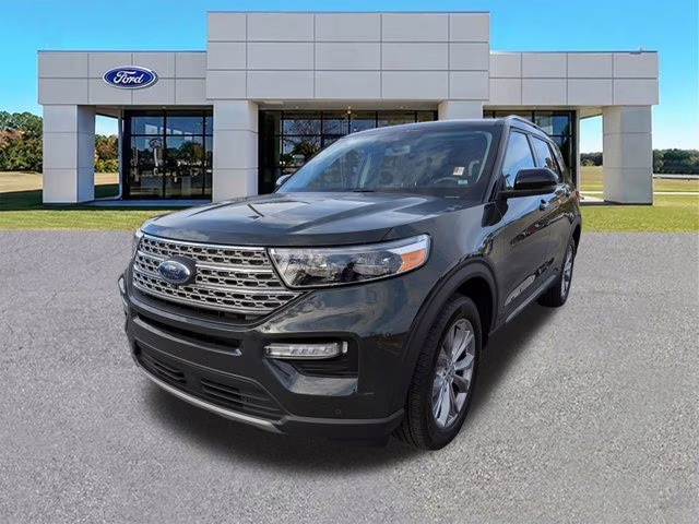 2023 Green Metallic Ford Explorer Limited 4X4 SUV