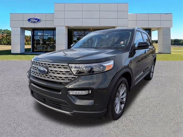 2023 Green Metallic Ford Explorer Limited 4X4 SUV