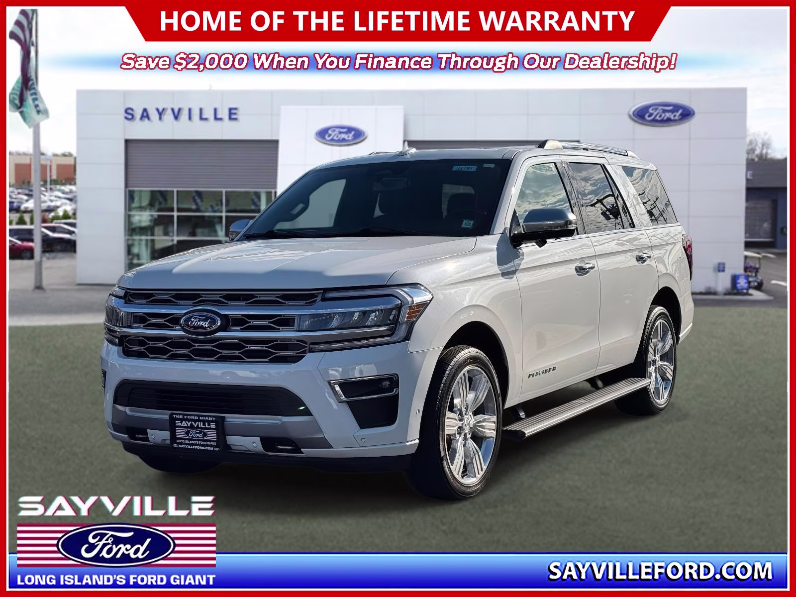 2024 White Ford Expedition Platinum 4x4 4X4 SUV