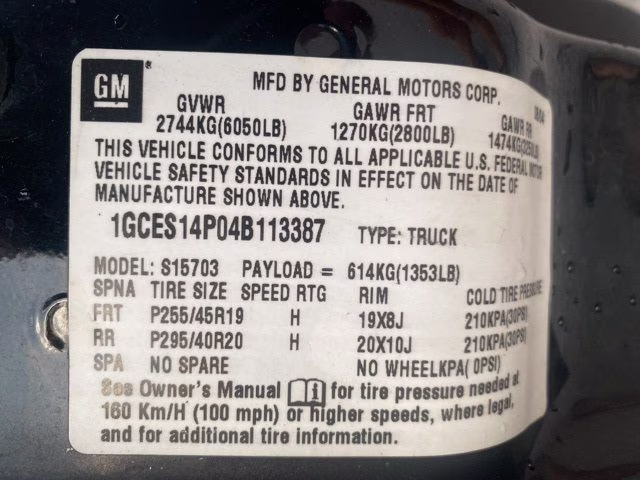 2004 Smokin' Asphalt Chevrolet SSR Base RWD Truck